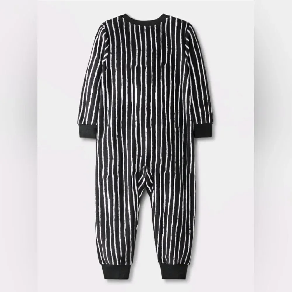 Nwt Nightmare Before Christmas Toddler Boys Jack Skellington 2pc Sleeper &Hat PJ